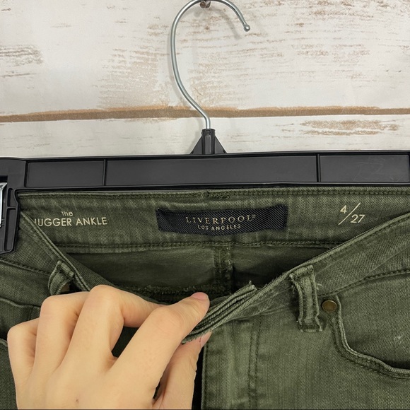 Liverpool Green The Hugger Ankle Pants - Picture 3 of 5